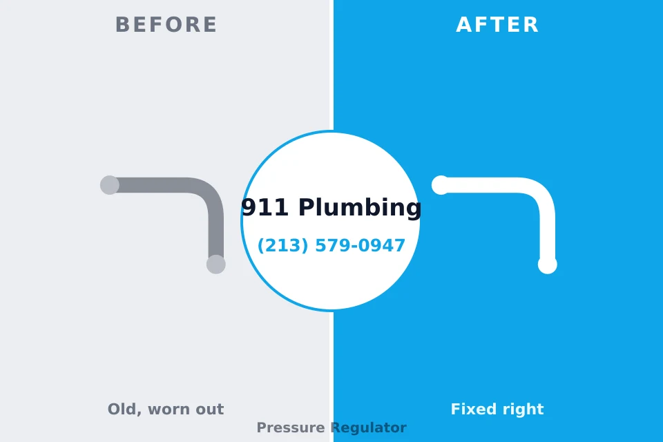 Before and after: plumbing company DeQuincy, LA